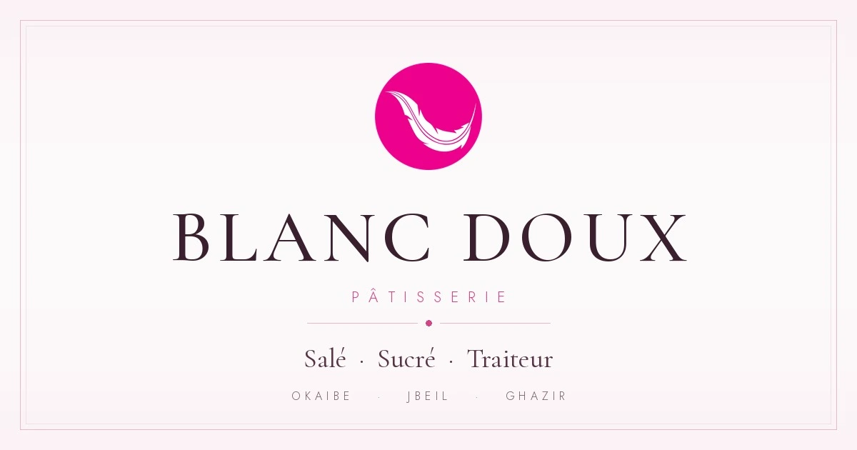 Blanc Doux Pâtisserie website